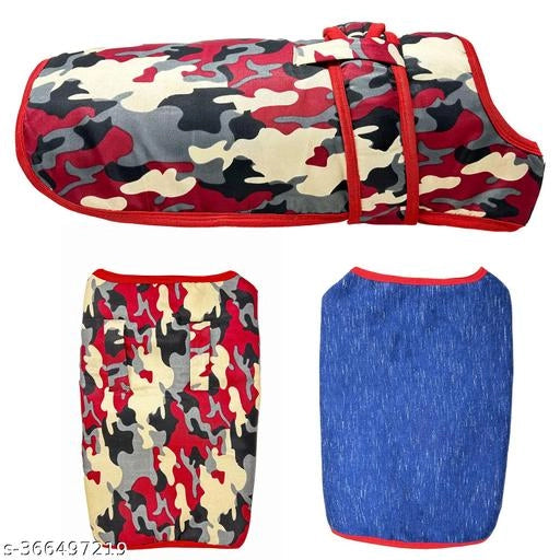 Woolen Coat for Dogs (Muticolor)