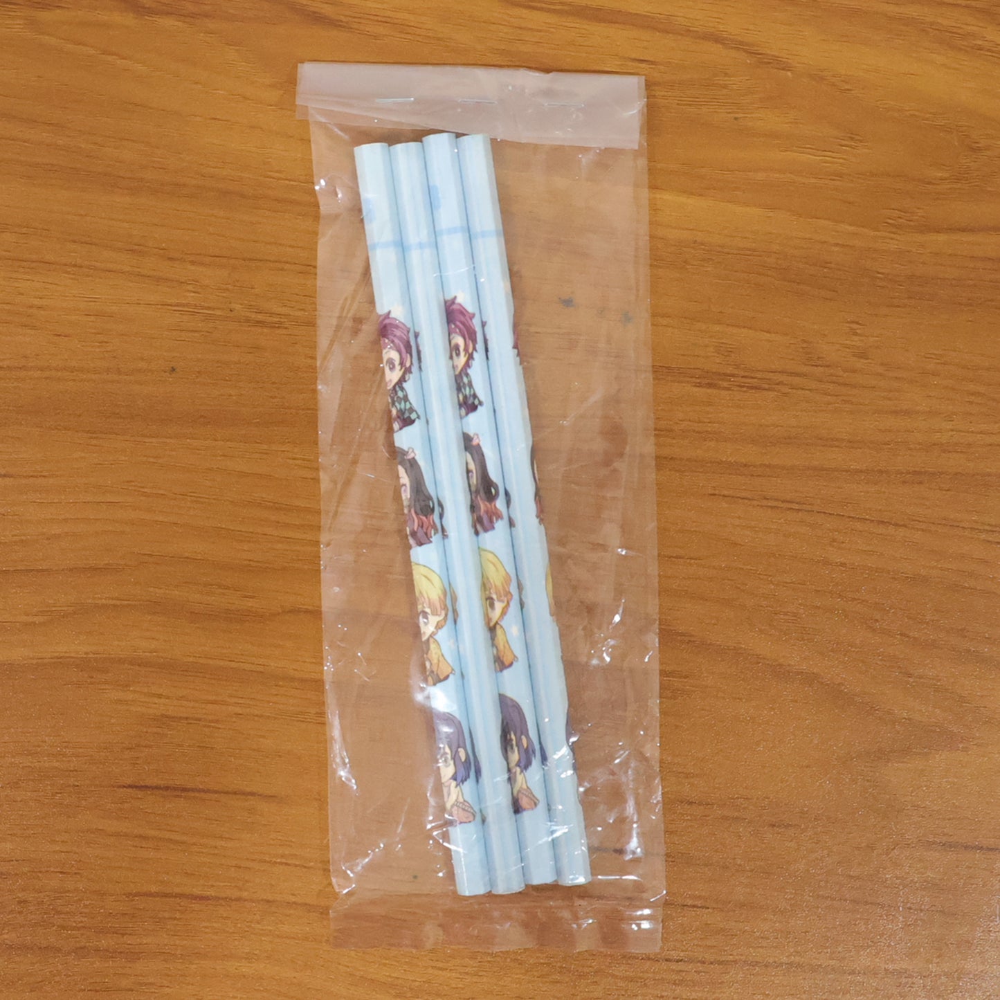 Cartoon Printed Pencil Set For Kids Cute School Writing Pencils (4 Pc)