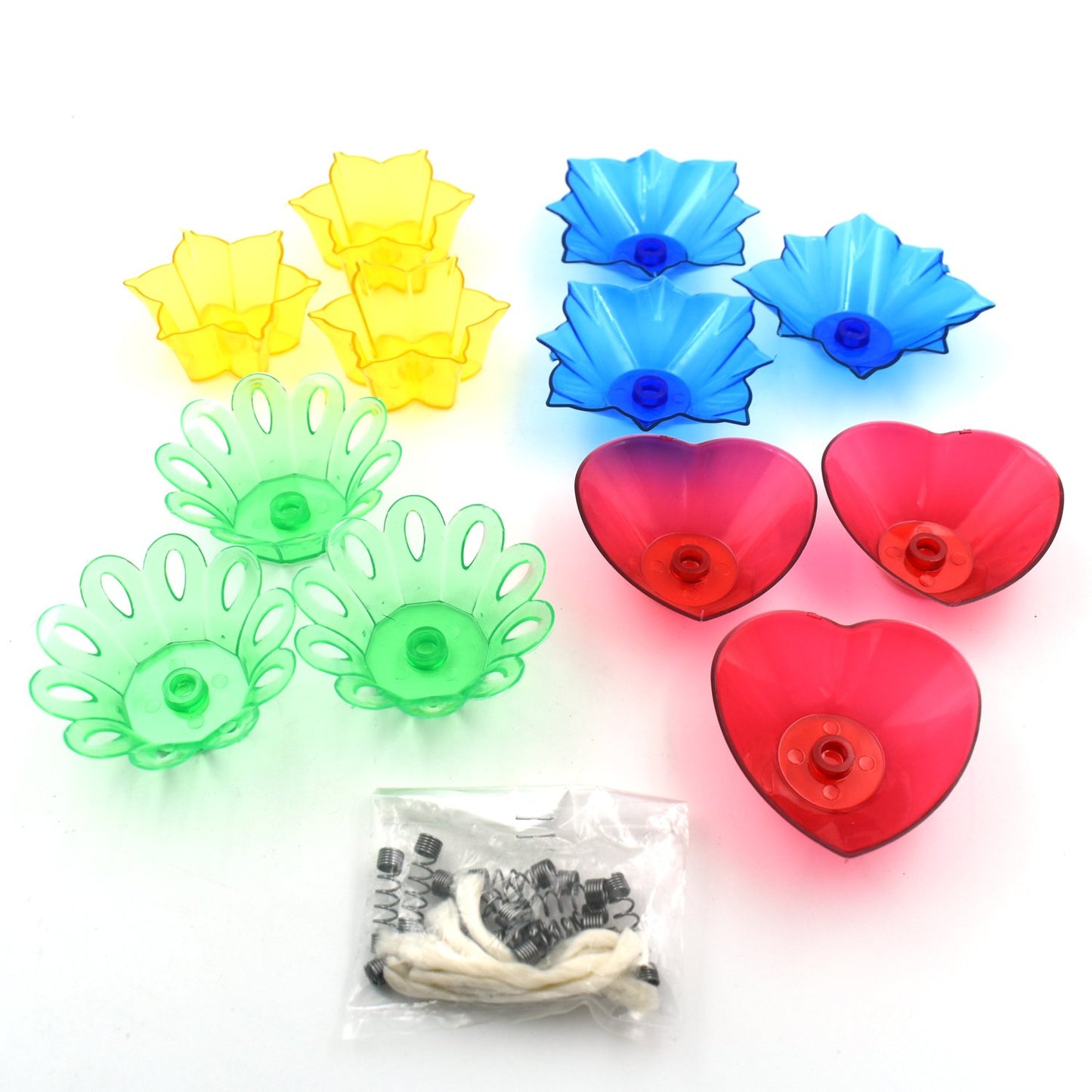6004a Candle Cup With Multi Shape (Multicolor)
