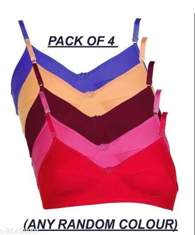 Imported Soft Bras (32 B, Pack of 4)