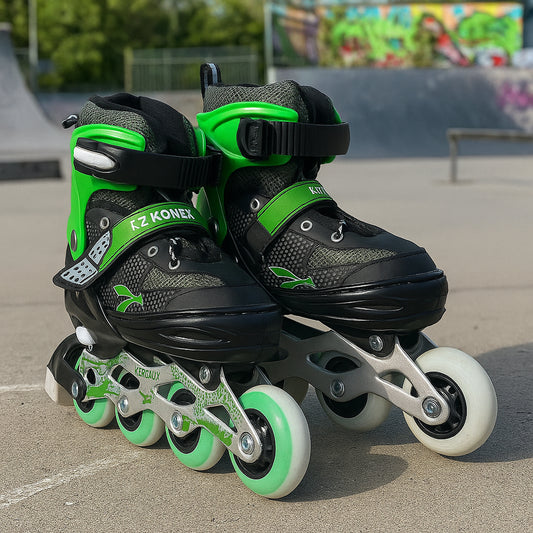 Professional Adjustable Inline Skates For Kids And Adults (Large 1 Pair)