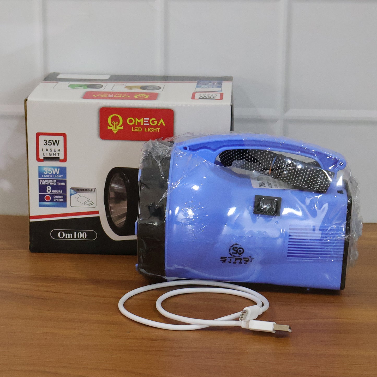 Omega 35w Rechargeable Led Laser Light With High Power Beam (1 Pc 35w)