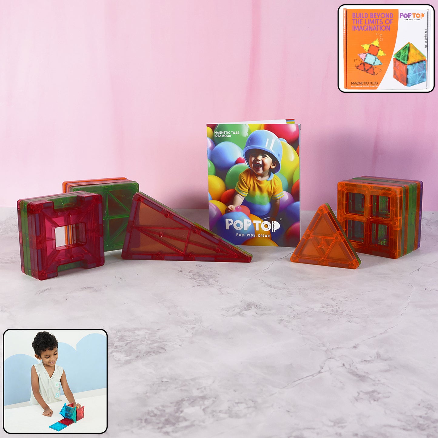 Magnetic Building Tiles - (32pc Set)