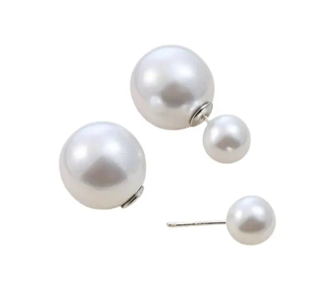 Stylish Pearl Hollywood Earring – Push Back Alloy Earrings