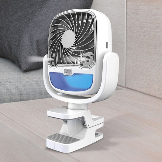 13010 Air Portable Fan Grip Go 3 Speed Small Fan Great Stroller Fan Travel Or Desk Fan Cordless Personal Evaporative Air Cooler Universal Clamp For Indoor Outdoor Use 360 Degree Head Swivel Led Color Changing Light