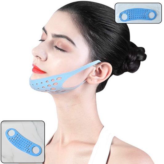 Wukusy reusable face mask ear saver strap showing adjustable strap with clips for comfortable mask wear.