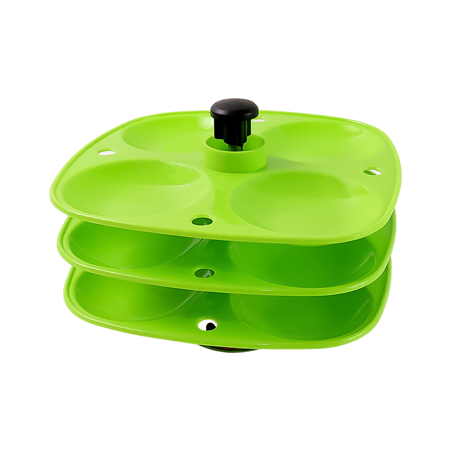 5346 3 Layer Idli Stand Used In All Kinds Of Household Kitchen Purposes For Holding And Serving Idlis.