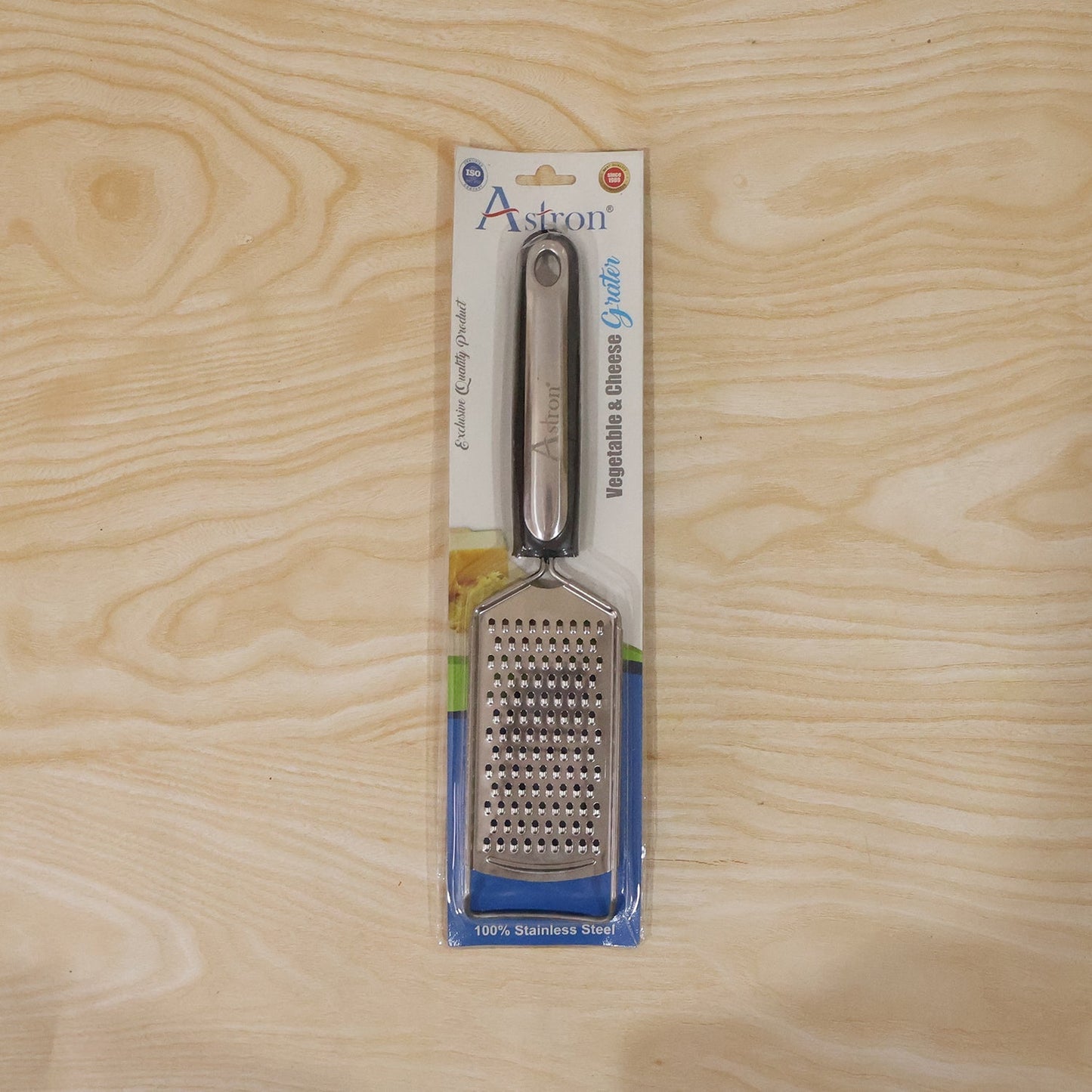 Ss Slim Cheese Grater With Plastic Handle For Vegetables And Lemon Zest (1 Pc)