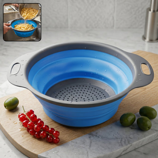 Silicone Collapsible Strainer Space-saving Kitchen Tool For Easy Draining
