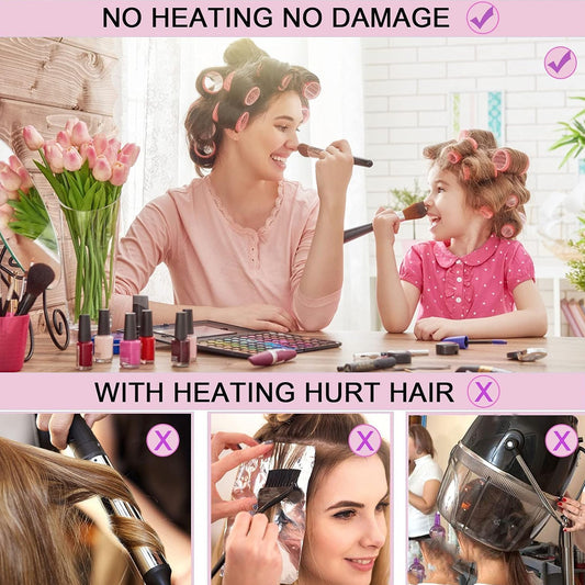 Premium Self-grip Hair Rollers (6 Pc Set )
