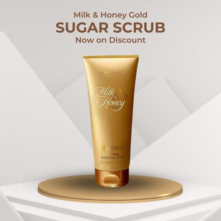 Oriflame Milk & Honey Gold Smoothing Sugar Scrub 200g (Pack of 1)