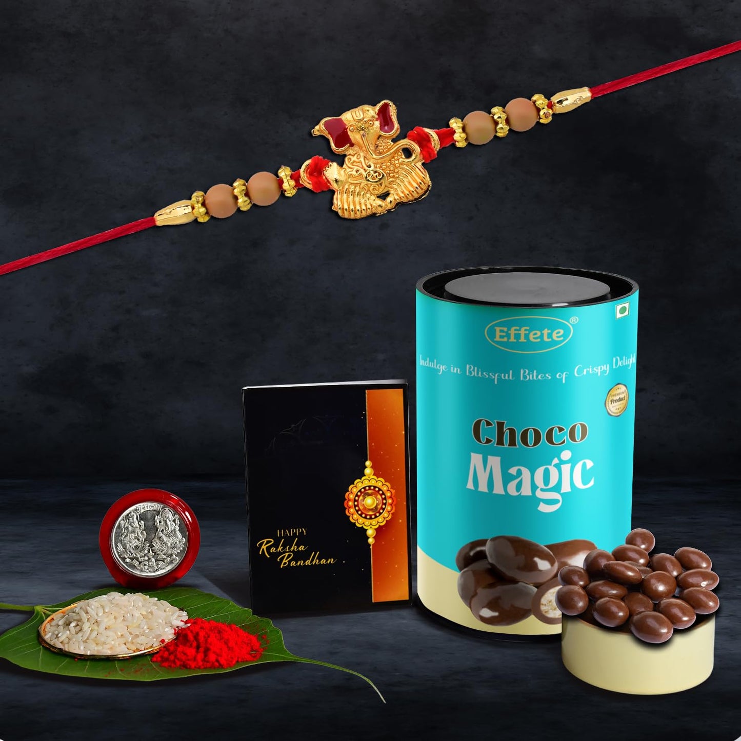 Rakhi (K1_3_cm) Chocolate Magic Rakhi For Brother With Gift Fancy Rakhis For Men Stylish Rakhi Combo For Brother Set Of 1 Rakhi Chocolate