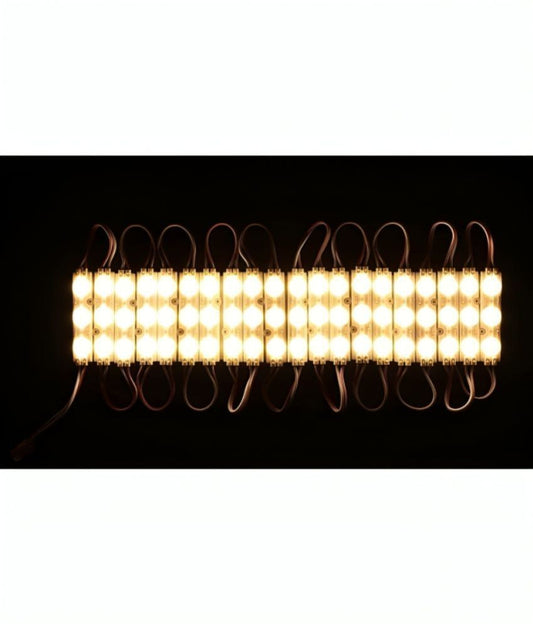 Charkee White 20pcs LED 5050 3 LED Module 12V Waterproof RGB Color