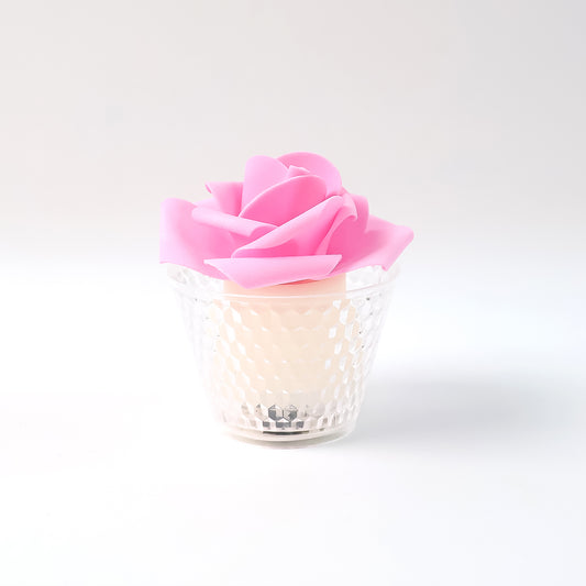 Led Rose Flower Decorative Flameless Tealight Candles - (6 Pc Set)