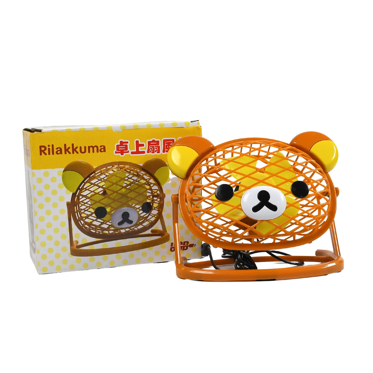 7714 Teddy Bear Portable Fan Adjustable Usb Fan Suitable For Home Office Car Multi Use Fan (Battery Not Include)