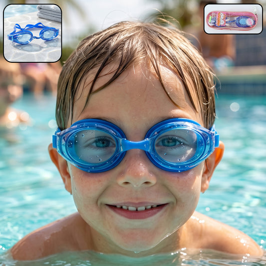 Kids Durable Swimming Goggles With Soft Cushion Seal And Adjustable Head Strap 1 Pc