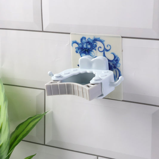 Wall mounted mop and broom holder clip by Wukusy, showing a durable wall-mounted storage solution for cleaning tools.