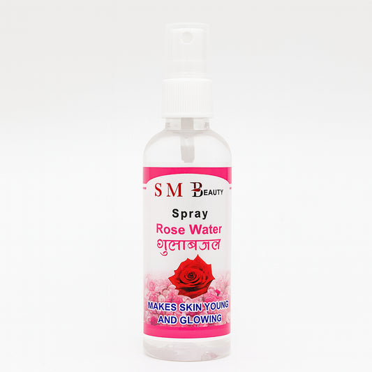 Wukusy Rose Water Spray for face, 100ml, hydrating skin with natural rose water in a spray bottle, health and beauty product.