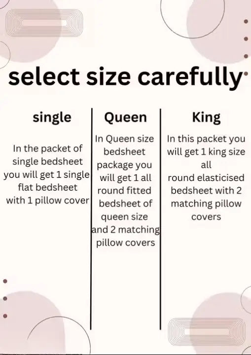King size floral cotton fitted bedsheet by Ekom with two matching pillow covers, featuring a vibrant floral pattern.