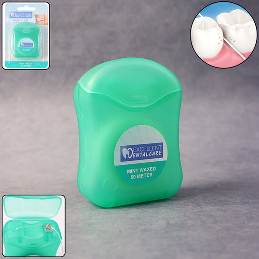 Mint Waxed Dental Floss (50 Meter )