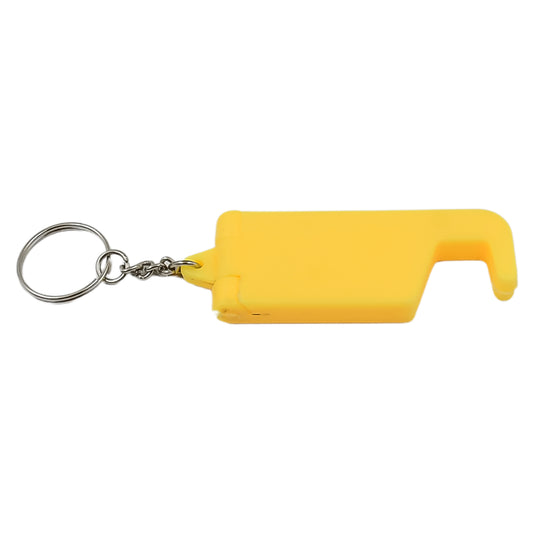 Multicolor 2-in-1 plastic keychain with mobile stand and phone holder by Wukusy, featuring compact design for home improvement use.