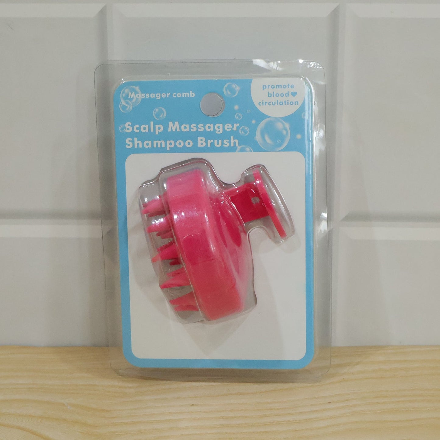 Silicone Scalp Massager Shampoo Brush With Grip For Hair Washing And Care (1 Pc)