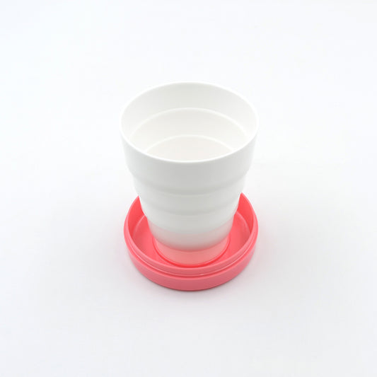 Portable Travelling Cuptumbler With Lid Folding Pocket Glass For Travelling Water Cup For Kids Walker Folding Camping Cup With Lids Expandable Drinking Cup Folding Cup For Kids Travel - (Pack Of 1)