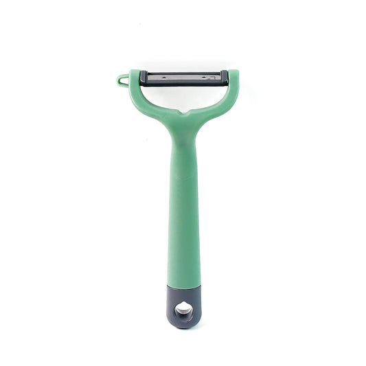 Wukusy Apex Premium ergonomic vegetable and fruit peeler with a comfortable handle, ideal for kitchen prep tasks.