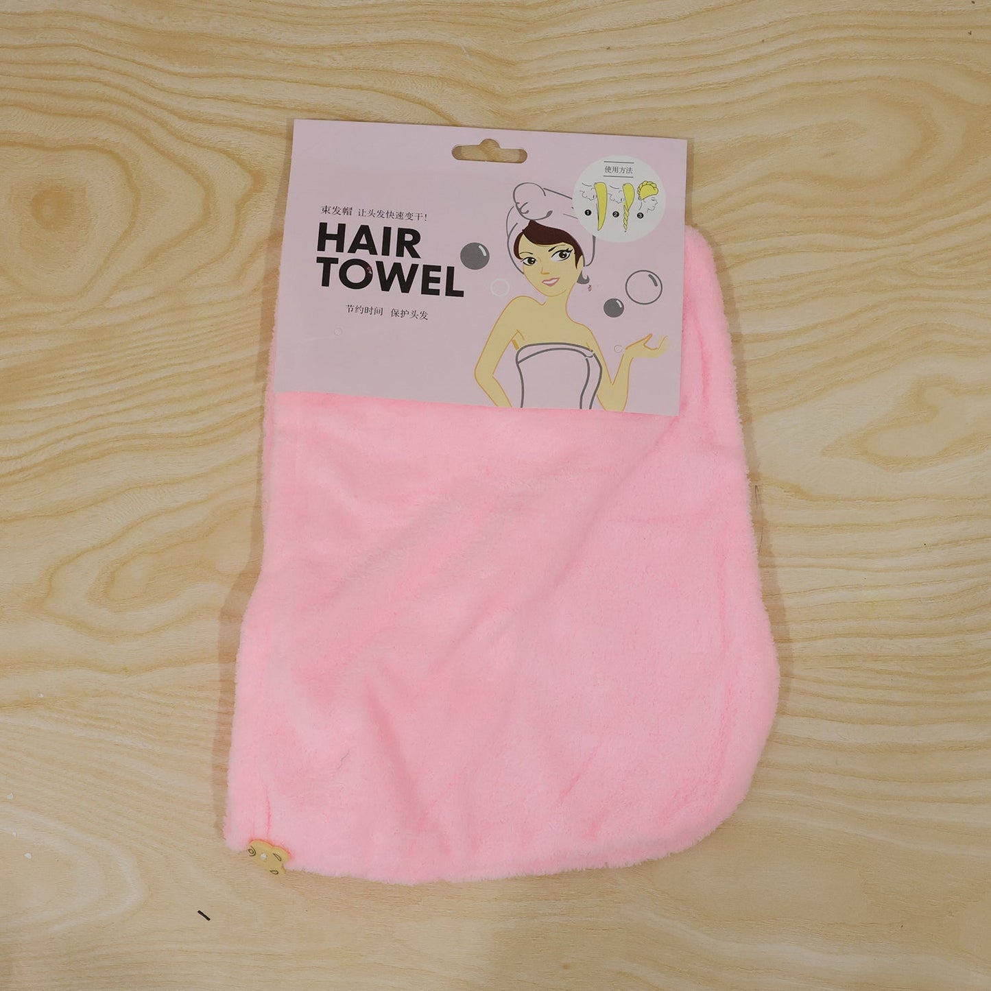 Microfiber Hair Wrap Towel Cap For Women Quick Dry Turban For Bath And Shower