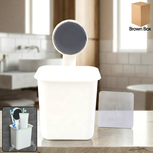 Wall-mounted Toothbrush Bathroom Storage Organizer (1 Pc)