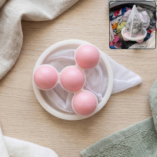 Washing Machine Floating Hair Lint Catcher Reusable Mesh Filter Balls For Clean Laundry