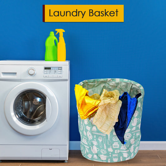 6276 Durable And Collapsible Laundry Storage Bag With Handles Clothes Toys Storage Foldable Laundry Bag For Dirty Clothes.
