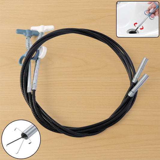 Flexible Spring Drain Cleaning Tool With Hand Grip (1 Pc 157 Cm)