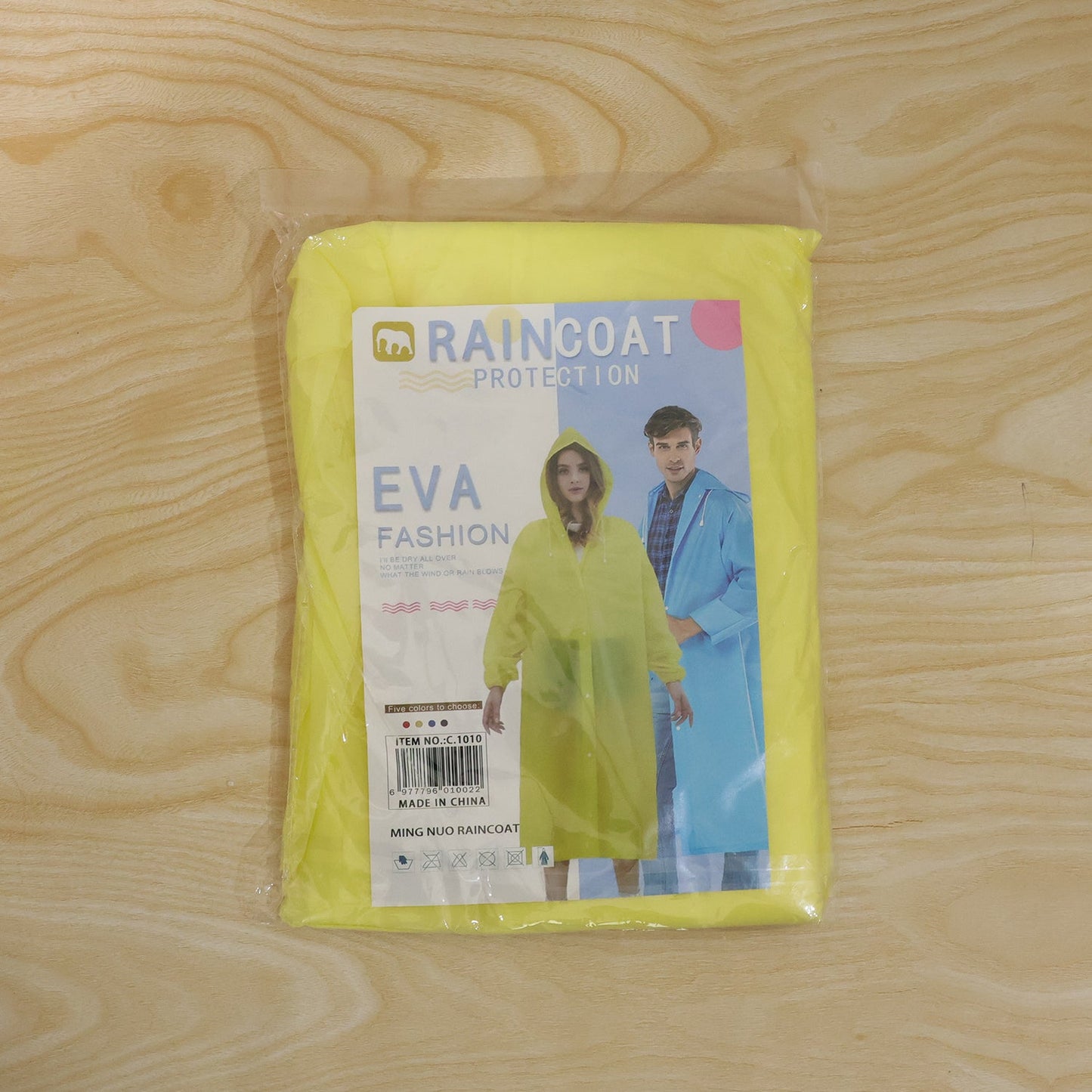 Eva Rain Coat Lightweight Hooded Design For Monsoon
