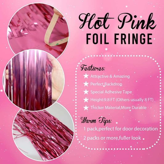 Decorative Foil Fringe Curtain For Birthday Party Decoration