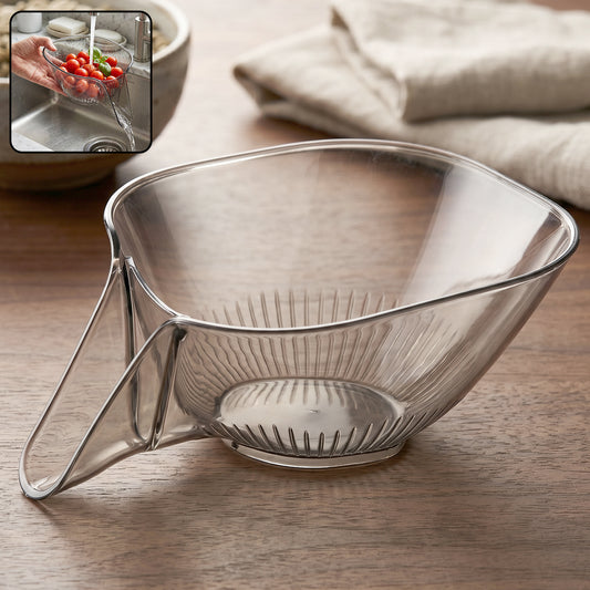 Fruit Vegetable Washing Strainer Basket For Kitchen Sink Drain Basket With Funnel (1 Pc)