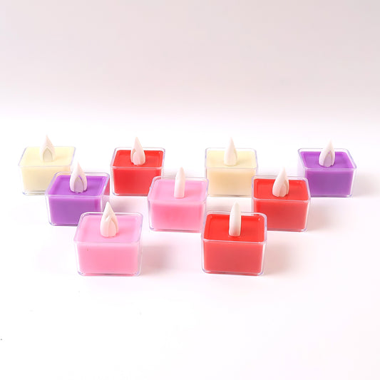 Led Flameless Decorative Tealight Candles - (9 Pc Set)
