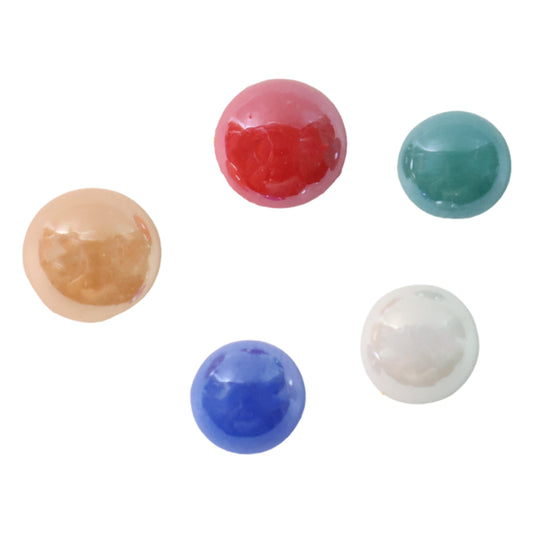 Set of five premium Panch Ratna stones in a Wukusy home improvement collection, showcasing colorful polished gemstones.