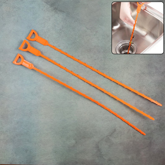 Flexible Sink Drain Cleaning Stick 50 Cm Long (Pack Of 3)