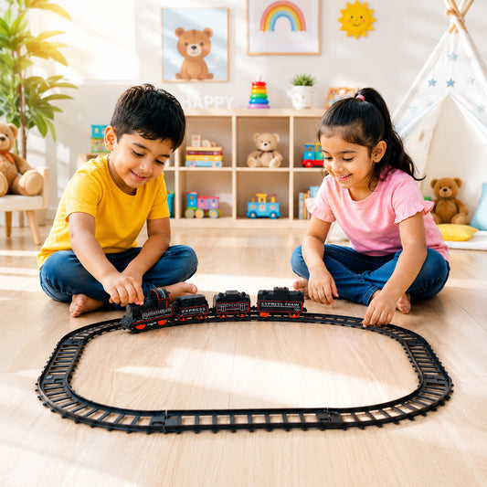 Battery Opera Express Train Track Play Set With Lights Sounds (1 Set)