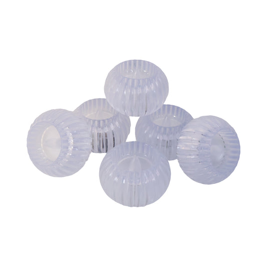 Crystal Design Led Flameless Tealight Candles (6 Pc)