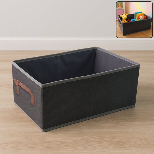 Foldable Rectangular Storage Box With Handle (46x28 Cm 1 Pc)
