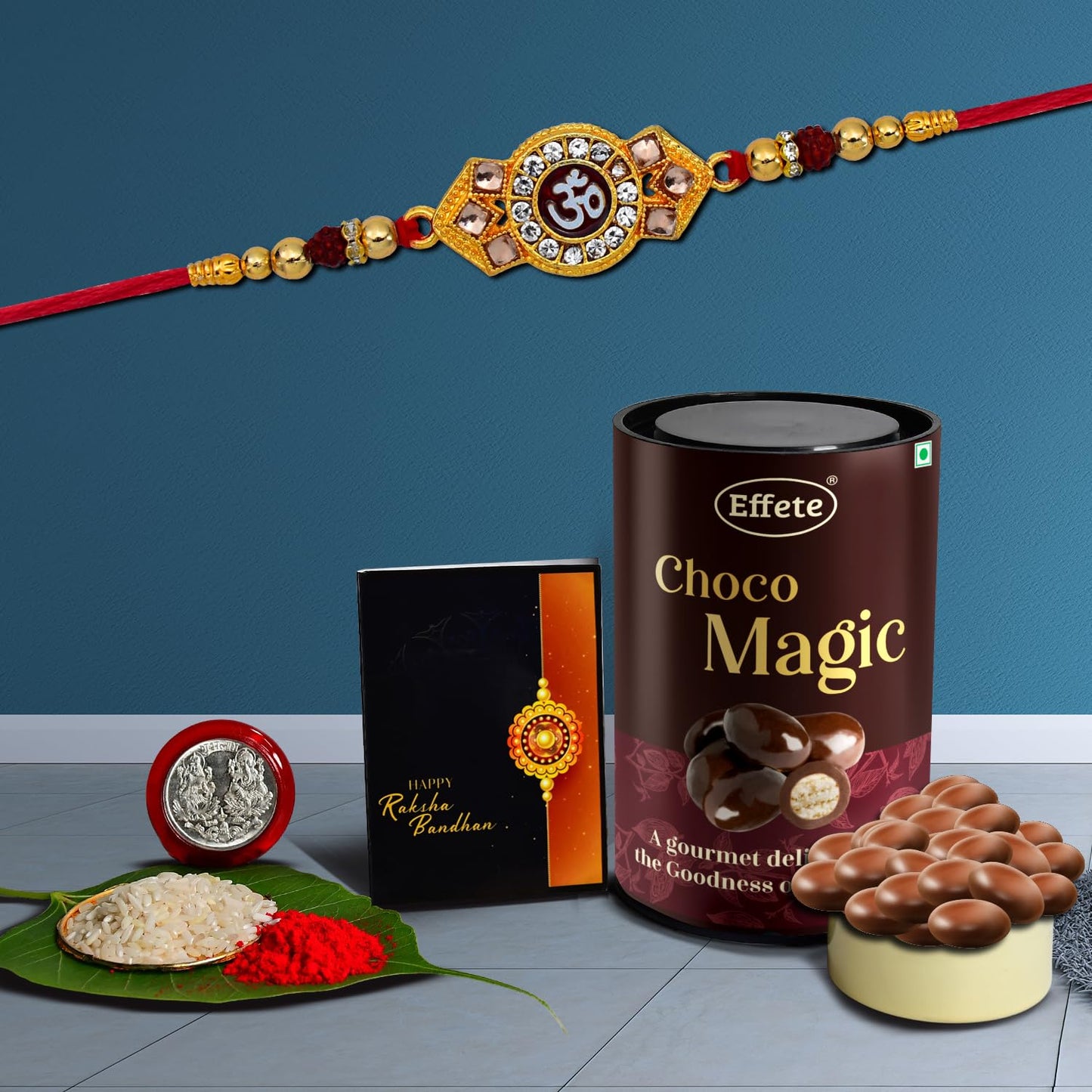 Rakhi (K1_517_em) Chocolate Magic Rakhi Chocolate For Brother Rakhi With Chocolate Rakhi With Gift Rakhi Combo Set Of 1 Rakhi Chocolate