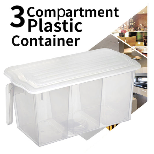 Wukusy 2406 refrigerator organizer fresh-keeping box for kitchen storage, transparent plastic case for food preservation.