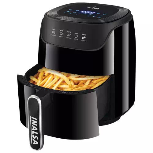 Inalsa Gourmia Digital 1400W Smart AirCrisp Technology|Touch Control & Digital Display Air Fryer (4.2 L)