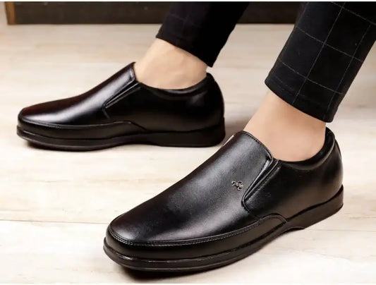Latest Trendy Men Formal Shoes|Black Moccasin Shoes|Office Shoes For Men's & Boys-MOCCASIN05-BLK