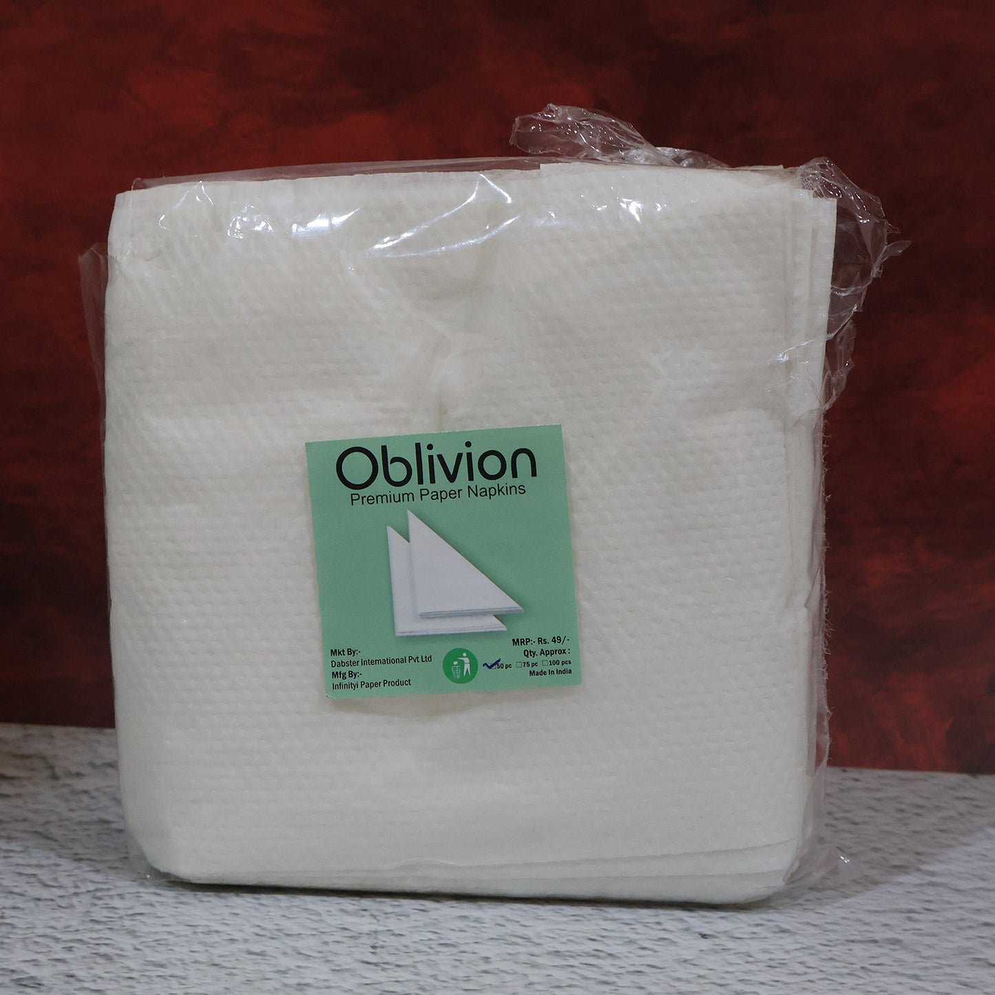 Soft Absorbent Disposable Tissue Paper Napkins Set (50 Pc)