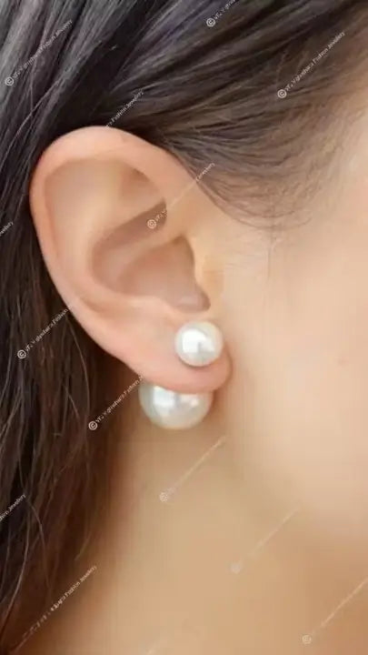 Stylish Pearl Hollywood Earring – Push Back Alloy Earrings