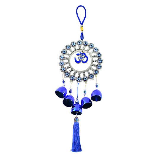 Decorative Om Evil Eye Wind Chime Wall Hanging (1 Pc)