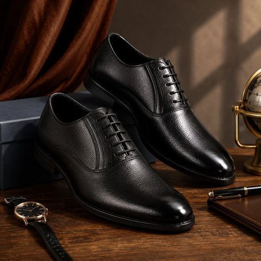 Men's Textured Leather Formal Shoes